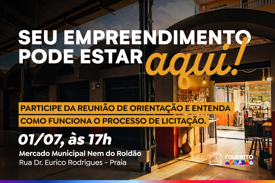 Licitação – Concessão de uso do Mercado Municipal